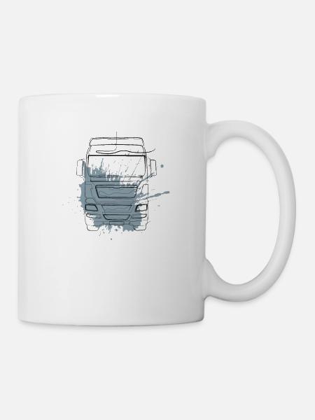LKW - Tasse - Weiß