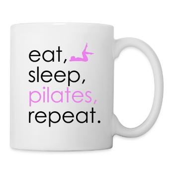 Eat Sleep Pilates Repeat - Mug - white - Right