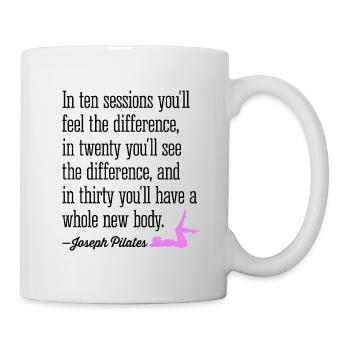 Pilates In Ten Sessions You’ll Feel The Difference - Mug blanc - blanc - Droite