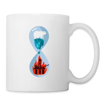 Ours polaire climat changement climatique - Mug blanc - blanc - Droite