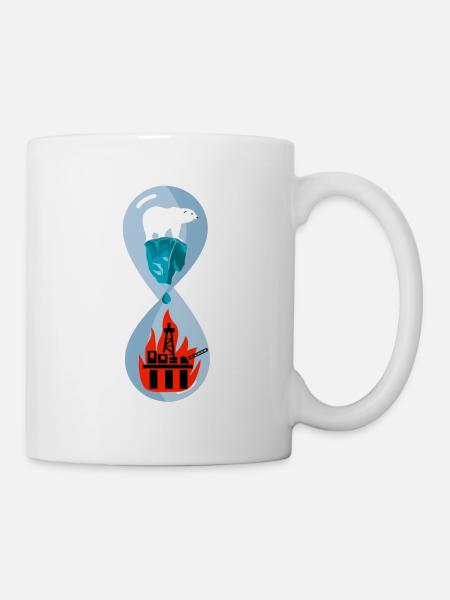 Polar bear climate climate change - Mug - white