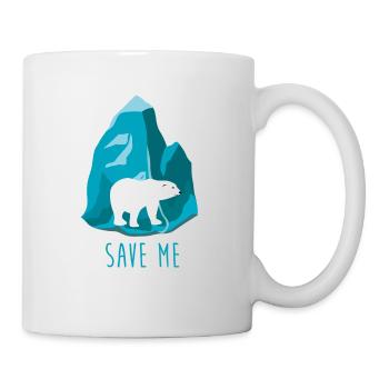 Polar bear climate change - Mug - white - Right
