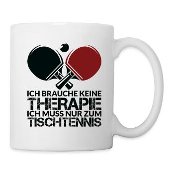 Tischtennis Spieler Tischtennisschläger Geschenk - Tasse - Weiß - Rechts
