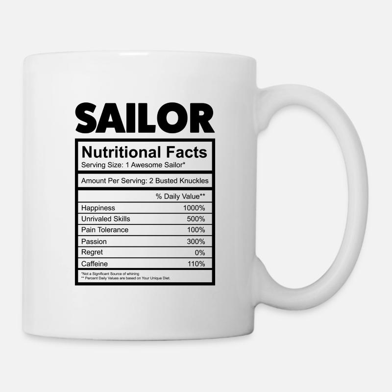 Seemann Segeln - Tasse - Weiß