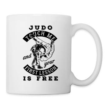 Judo Touch Me et votre première leçon est gratuite - Mug blanc - blanc - Droite