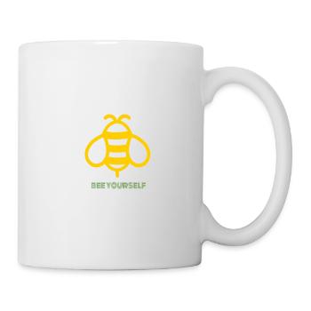 Bee Yourself Print Design. Stand Out Of The Crowd. - Mug - white - Right