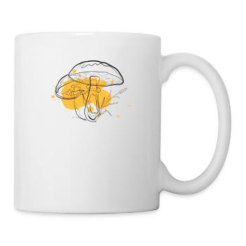 Mushroom | one line drawing - Mug - white - Right