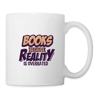 Bücher - Tasse - Weiß - Rechts