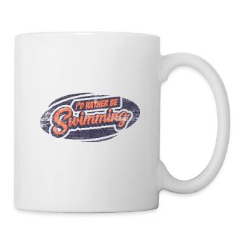 Natation - Mug blanc - blanc - Droite