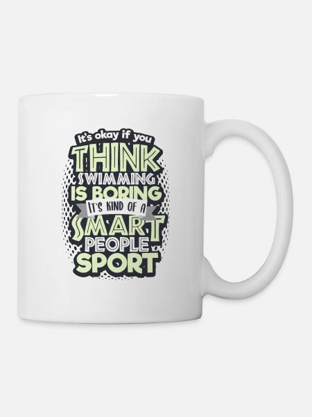 Schwimmen - Tasse - Weiß