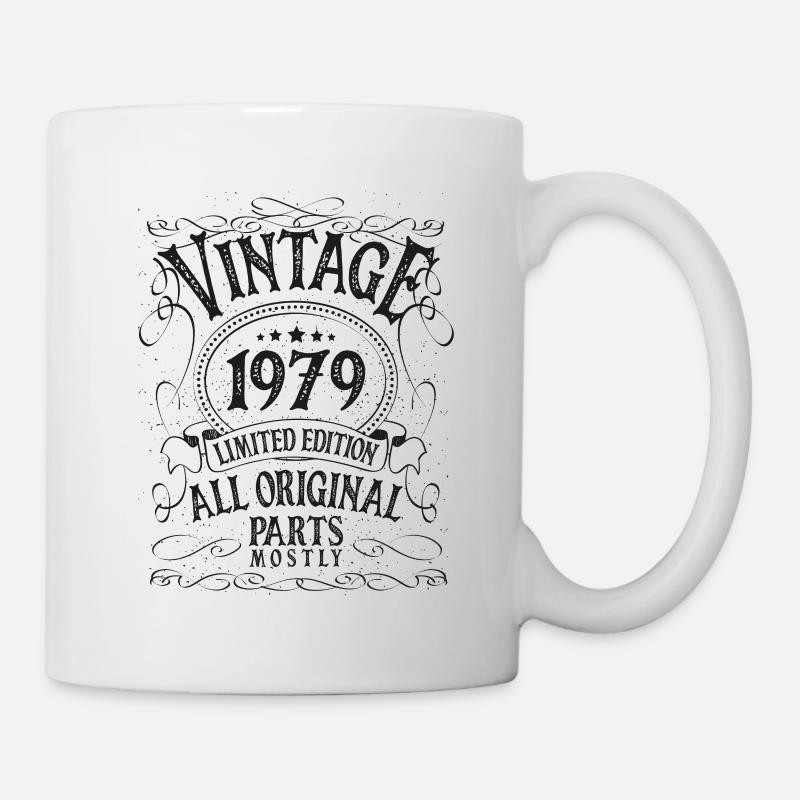 Anniversaire né en 1979 - Mug blanc - blanc