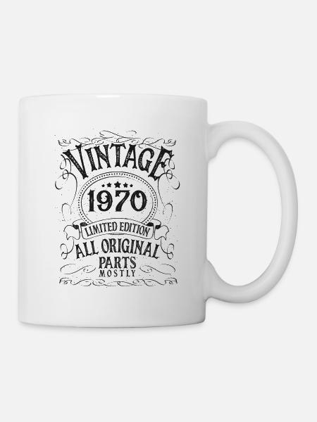 Anniversaire 1970 - Mug blanc - blanc