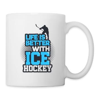 Eishockey - Tasse - Weiß - Rechts