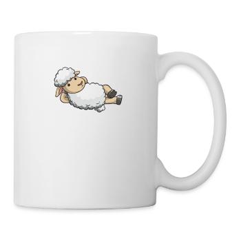 Sheep Shepherd sheep costume sheep wool gift - Mug - white - Right