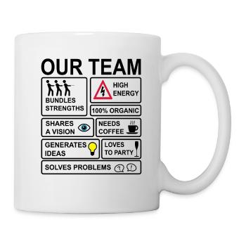 Team - Tasse - Weiß - Rechts