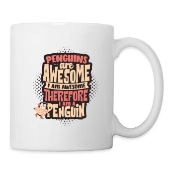 manchot - Mug blanc - blanc - Droite