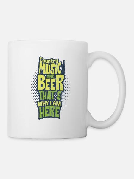 Country Music - Tasse - Weiß