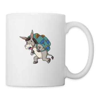 Esel Packesel Maultier Muli Donkey Geschenk - Tasse - Weiß - Rechts