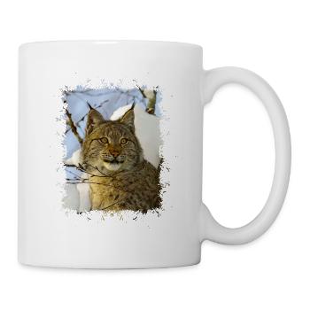 Luchs - Tasse - Weiß - Rechts