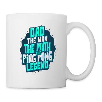 Papa de tennis de table - Mug blanc - blanc - Droite