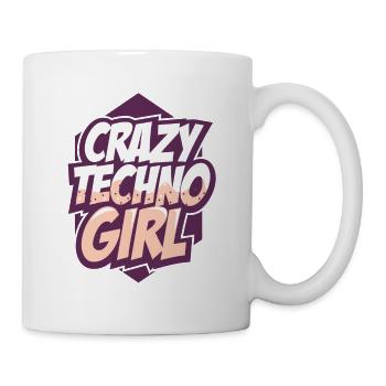 Techno - Tasse - Weiß - Rechts