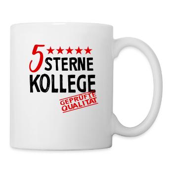 5 Sterne Kollege - Tasse - Weiß - Rechts