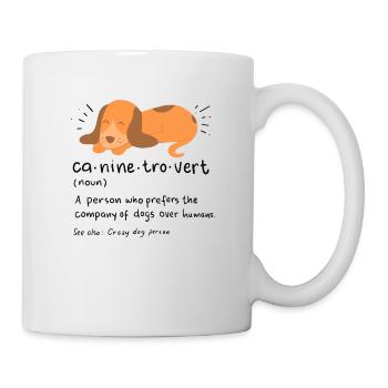 Introverted gift Introverted anti-social - Mug - white - Right