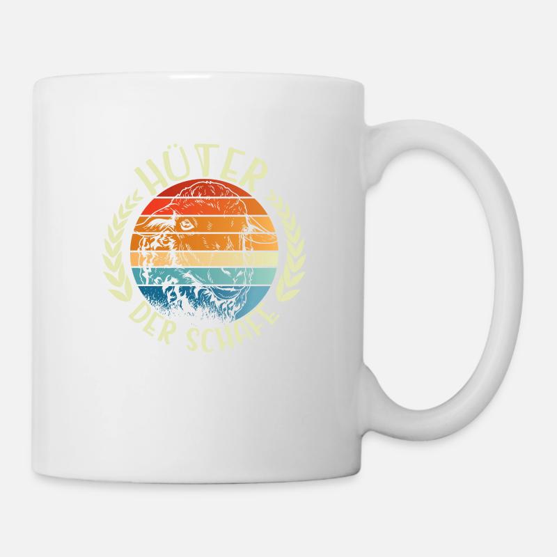 Hüter der Schafe I Landwirt Schäfer Bauer Geschenk - Tasse - Weiß
