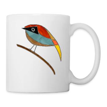 Oiseau - Mug blanc - blanc - Droite