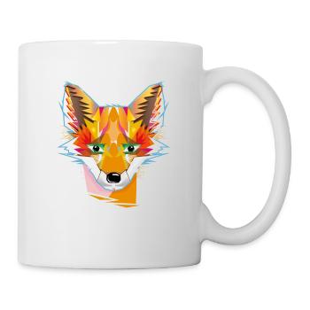 mignon renard transparent - Mug blanc - blanc - Droite