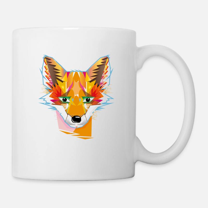 süßer Fuchs transparent - Tasse - Weiß