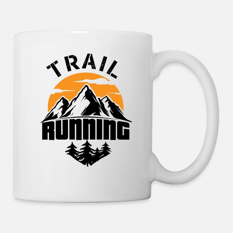 Trailrunning - Tasse - Weiß