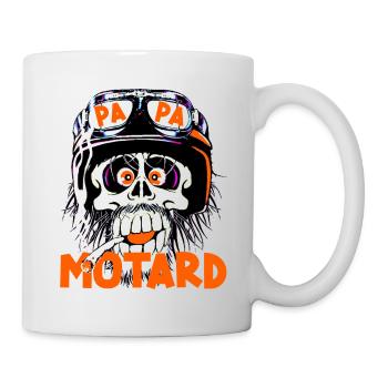 Papa motard - Mug blanc - blanc - Droite