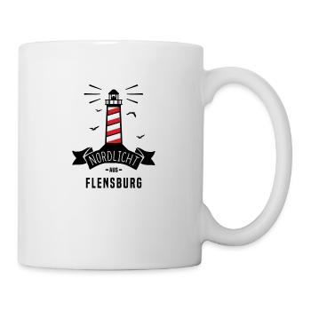 Nordlicht aus Flensburg - Tasse - Weiß - Rechts