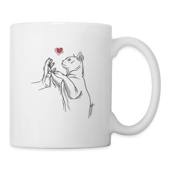 Chat Chat - Mug blanc - blanc - Droite