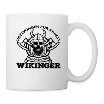 Wikinger Vikinger Wikinger Odin Loki Yggdrasil - Tasse - Weiß - Rechts