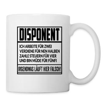 Disponent - Tasse - Weiß - Rechts