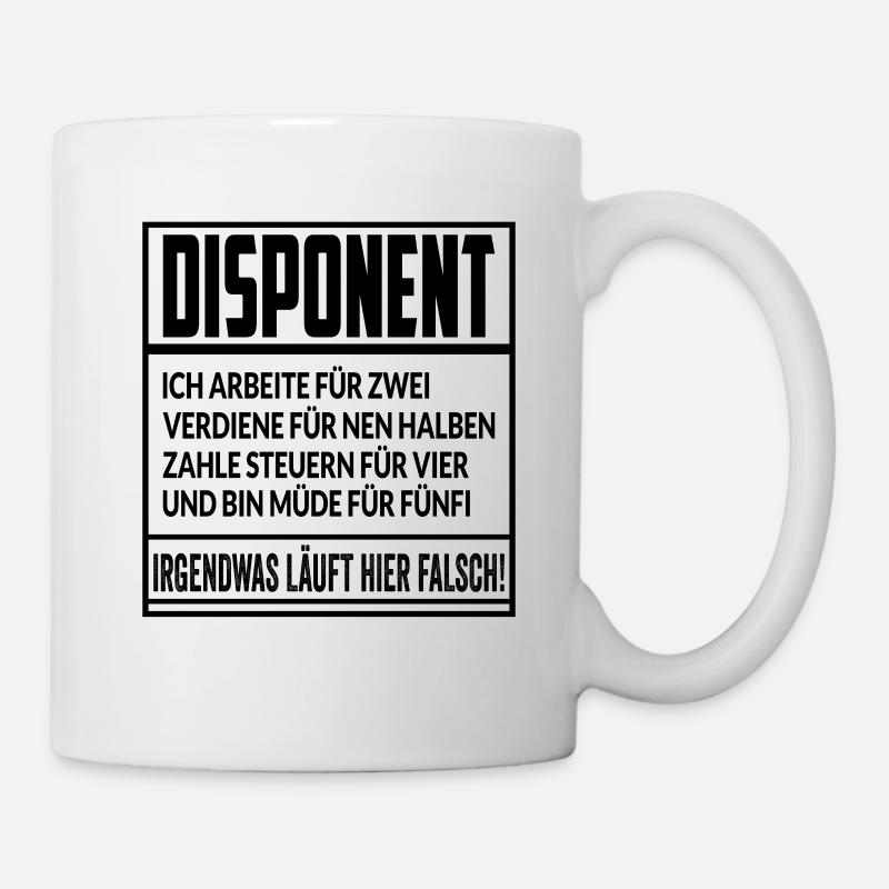Disponent - Tasse - Weiß