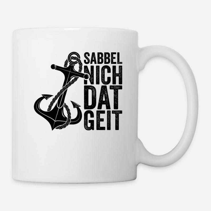 Plattdeutsch Norddeutsch Dialekt Platt Geschenk - Tasse - Weiß