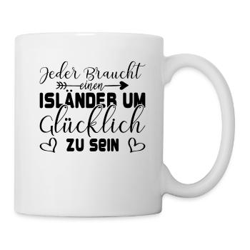 Isländer Islandpferd Geschenk Spruch - Tasse - Weiß - Rechts