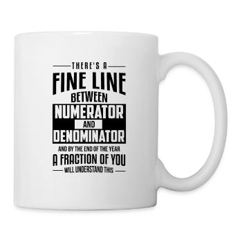 mathématiques - Mug blanc - blanc - Droite