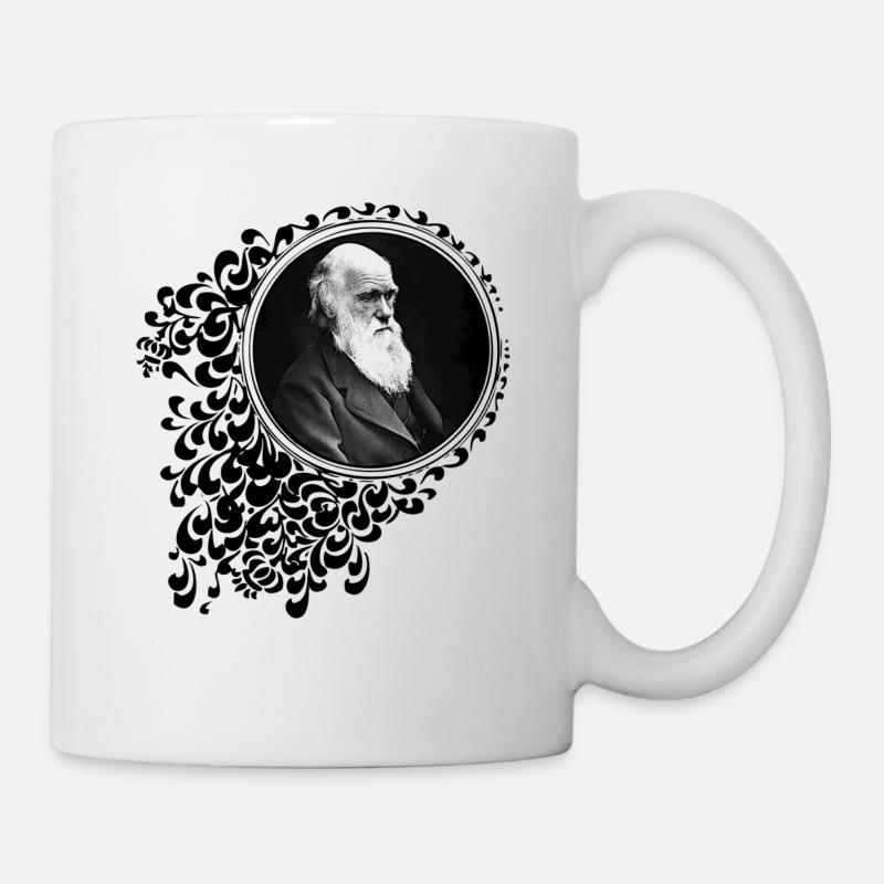 Charles Darwin Décoratif - Mug blanc - blanc