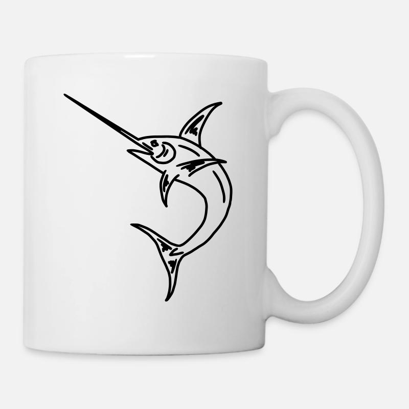 Schwertfisch - Tasse - Weiß