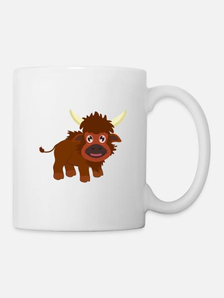 Bison Büffel - Tasse - Weiß