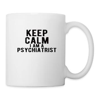 Psychiatre: Restez calme je suis psychiatre - Mug blanc - blanc - Droite