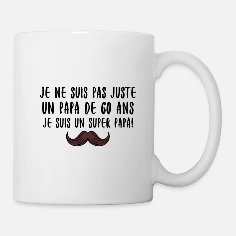 60 year old dad 60 years birthday gift - Mug - white