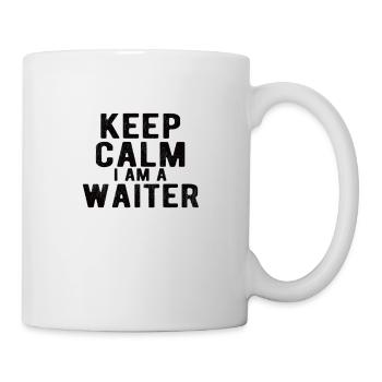 Waiter: Keep calm I am a Waiter - Mug - white - Right