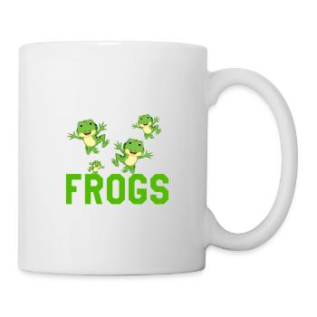 Who Let The Frogs Out Kids Preschool Frog Squad Fr - Mug - white - Right