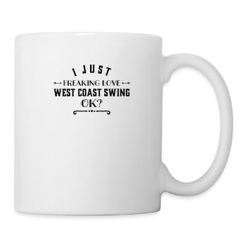 WCS Tanz - West Coast Swing Dance Geschenk - Tasse - Weiß - Rechts