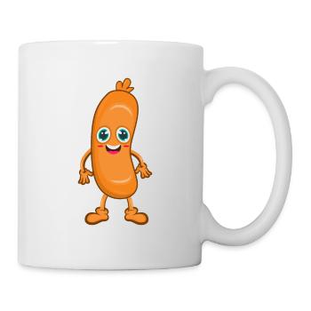 Wurst - Tasse - Weiß - Rechts